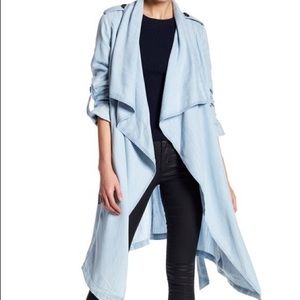 BCBG Chambray Trench Coat